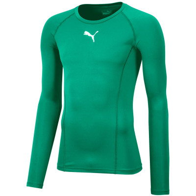 Koszulka męska Puma Liga Baselayer Tee LS zielona 655920 05