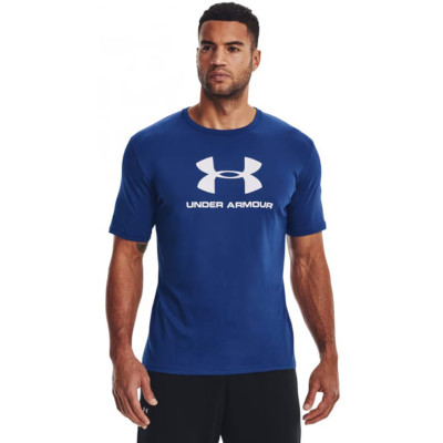 Koszulka męska Under Armour Sportstyle Logo SS niebieska 1329590 471