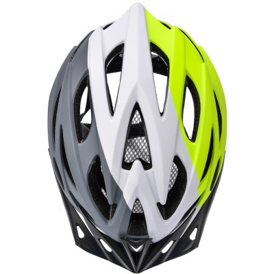 Kask Meteor Marven S 52-56 cm szaro-biało-limonkowy 25169