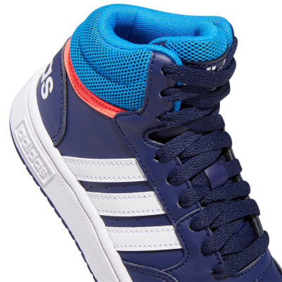 Buty dla dzieci adidas Hoops Mid granatowe GW0400