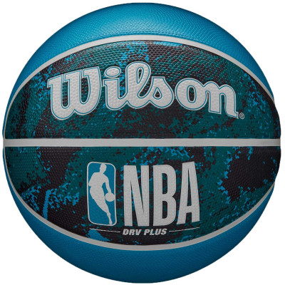 Piłka koszykowa Wilson NBA DRV Plus Vibe czarno-niebieska WZ3012602XB7