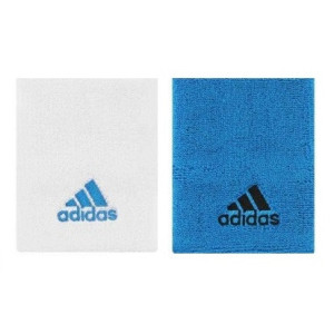 FROTKA NA RĘKĘ SZEROKA adidas TENNIS WRISTBAND L biało/niebieska /2szt/ F81893