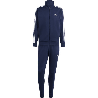 Dres męski adidas Basic 3-Stripes Fleece granatowy IJ6064