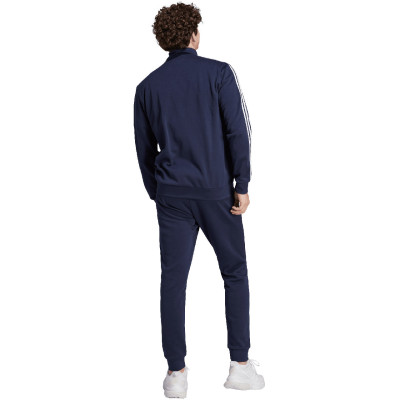 Dres męski adidas Basic 3-Stripes Fleece granatowy IJ6064