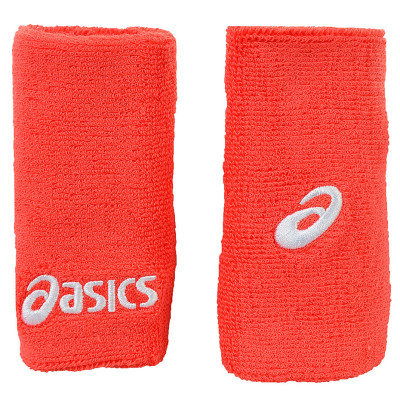 FROTKA NA RĘKĘ ASICS DOUBLE WRISTBAND UNI czerwona /2szt/ 592522 0552