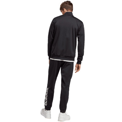 Dres męski adidas Linear Logo Tricot Track Suit czarny IC6775