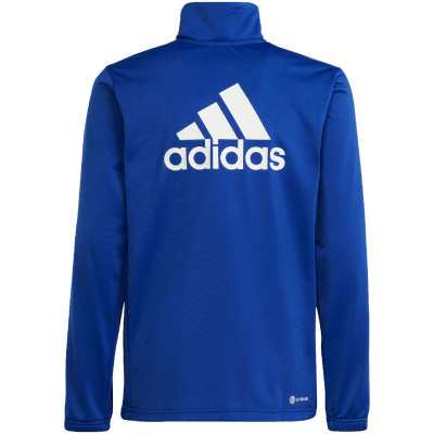 Dres dla dzieci adidas Essentials Big Logo Track Suit niebiesko-czarny HR6408