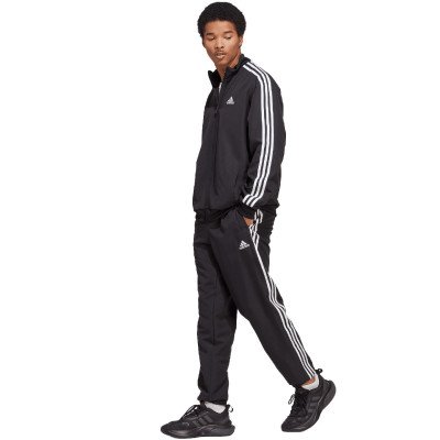 Dres męski adidas 3-Stripes Woven Track Suit czarny IC6750