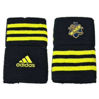 FROTKA NA RĘKĘ adidas TENNIS AIK WRISTBAND L czarno/żółta OSFM /2szt/ /W43084