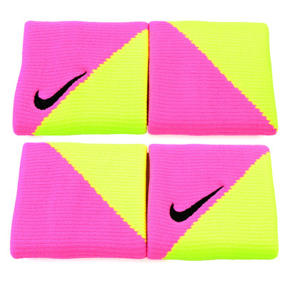 FROTKA NA RĘKĘ NIKE DRI-FIT WRISTBAND żółto/różowy fluo /2szt/ NNND8684