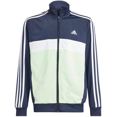 Dres dla dzieci adidas Essentials 3-Stripes Tiberio Track Suit granatowo-zielony IV5307