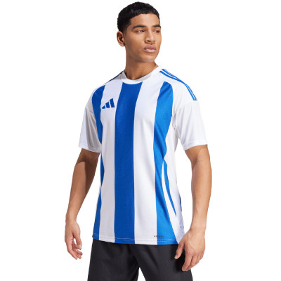 Koszulka męska adidas Striped 24 Jersey biało-niebieska IW2144