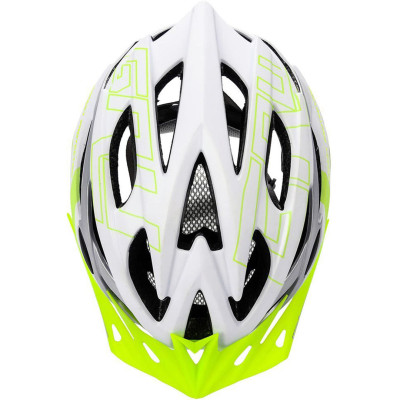 Kask rowerowy Meteor Gruver M 55-58 cm biało-zielony 24801