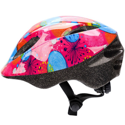 Kask rowerowy Meteor KS05 S 48-52 cm Abstract różowy 24844