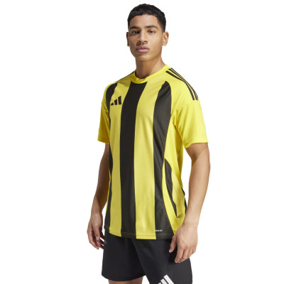 Koszulka męska adidas Striped 24 Jersey żółto-czarna IW2146