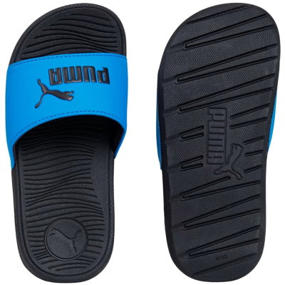 Klapki dla dzieci Puma Cool Cat 2.0 Jr czarno-niebieskie 390881 07