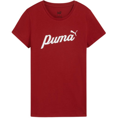 Koszulka damska Puma ESS+Script czerwona 679315 13