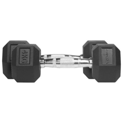 Hantle Thorn Fit Hex Rubber Dumbbell 4,0 kg x 2 szt.