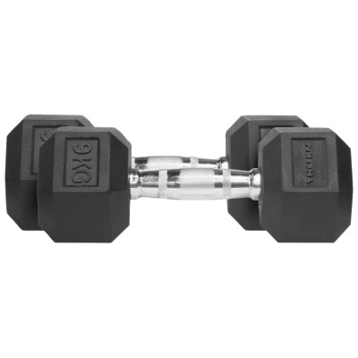 Hantle Thorn Fit Hex Rubber Dumbbell 9,0 kg x 2 szt.