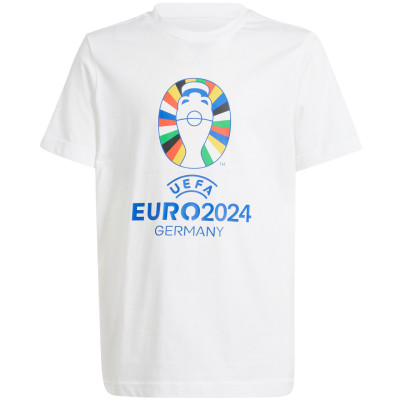 Koszulka dla dzieci adidas Euro24 biała IT9306