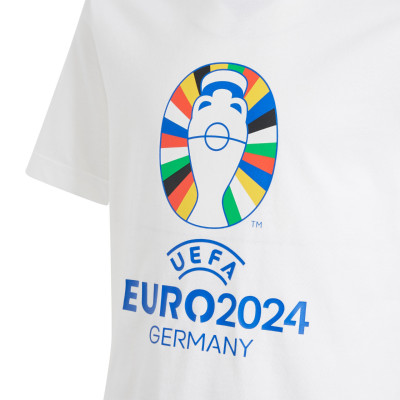 Koszulka dla dzieci adidas Euro24 biała IT9306