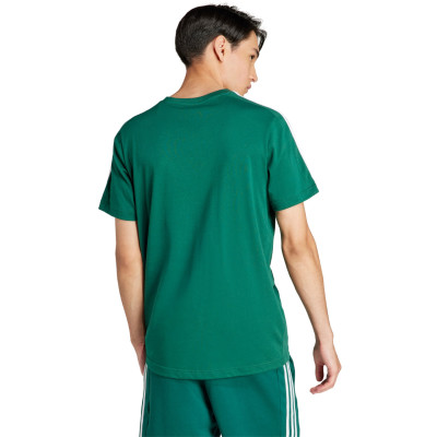 Koszulka męska adidas Essentials Single Jersey 3-Stripes zielona IS1333