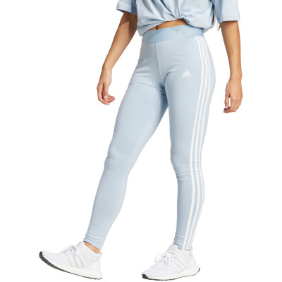 Legginsy damskie adidas Loungewear Essentials 3-Stripes błękitne IR5348