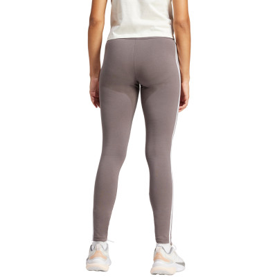 Legginsy damskie adidas Loungewear Essentials 3-Stripes szare IR5350