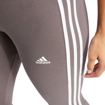 Legginsy damskie adidas Loungewear Essentials 3-Stripes szare IR5350