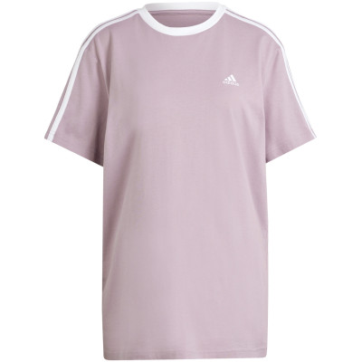 Koszulka damska adidas Essentials 3-Stripes Tee jasnofioletowa IS1562