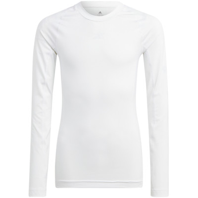 Koszulka dla dzieci adidas Techfit Aeroready Long Sleeve Tee biała IA1214