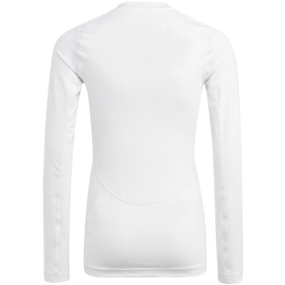 Koszulka dla dzieci adidas Techfit Aeroready Long Sleeve Tee biała IA1214