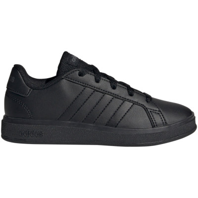 Buty dla dzieci adidas Grand Court Lifestyle Tennis Lace-Up czarne FZ6159