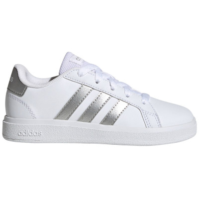 Buty dla dzieci adidas Grand Court Lifestyle Tennis Lace-Up białe GW6506