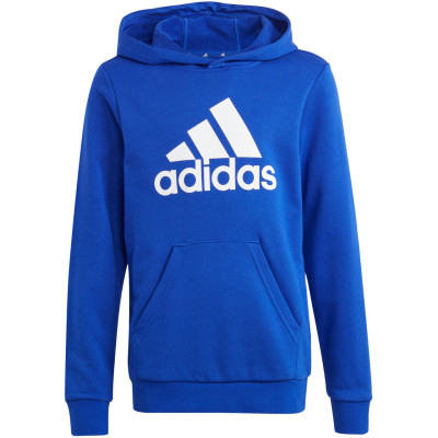 Bluza dla dzieci adidas Big Logo Essentials Cotton Hoodie niebieska IC6834