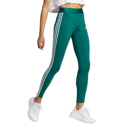 Legginsy damskie adidas Loungewear Essentials 3-Stripes zielone IM2844