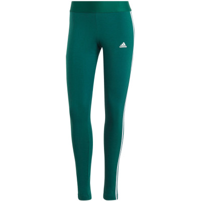 Legginsy damskie adidas Loungewear Essentials 3-Stripes zielone IM2844