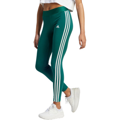 Legginsy damskie adidas Loungewear Essentials 3-Stripes zielone IM2844