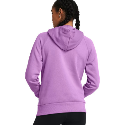 Bluza damska Under Armour Rival Fleece Hoodie fioletowa 1379500 560