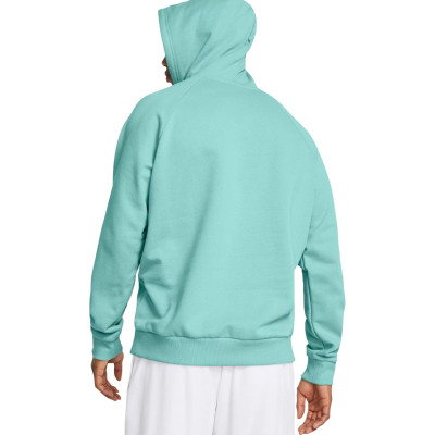 Bluza męska Under Armour Rival Fleece Hoodie miętowa 1379757 482