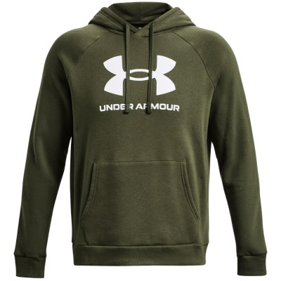 Bluza męska Under Armour Rival Fleece Logo HD oliwkowa 1379758 390