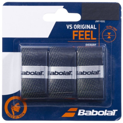 Owijka Babolat Vs Orginal Feel 3 szt. czarno-żółta 653040 232/200919