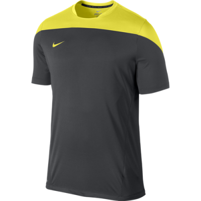 KOSZULKA NIKE SQUAD TRAINING TOP grafitowo/żółta /544798 061