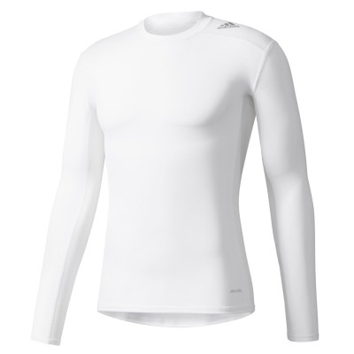 Koszulka męska adidas Techfit Base LS biała AI3352