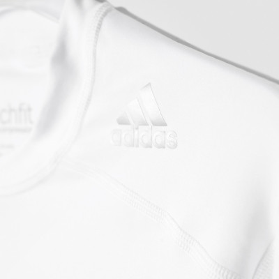 Koszulka męska adidas Techfit Base LS biała AI3352