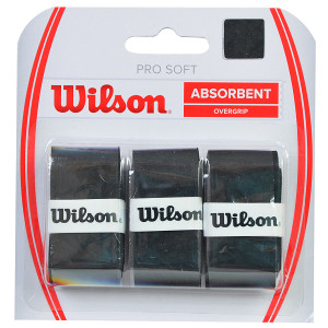 Owijka Wilson Pro Soft Absorbent Overgrip czarna 3szt WRZ4040