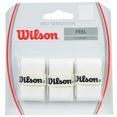 OWIJKA WILSON PRO SENSATION FEEL OVERGRIP biała /3szt/ /WRZ4010WH