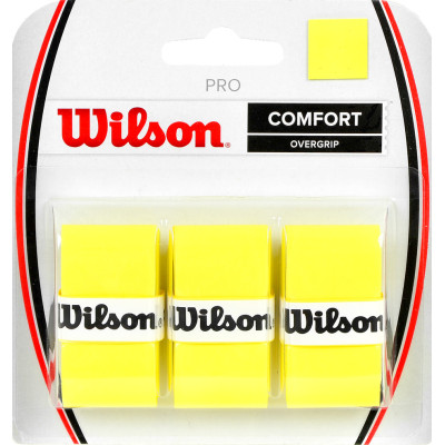 Owijka Wilson Pro Comfort Overgrip żółta 3szt WRZ4014YE