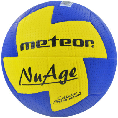 Piłka ręczna Meteor Nu Age JUNIOR 1 niebiesko-żółta 04063