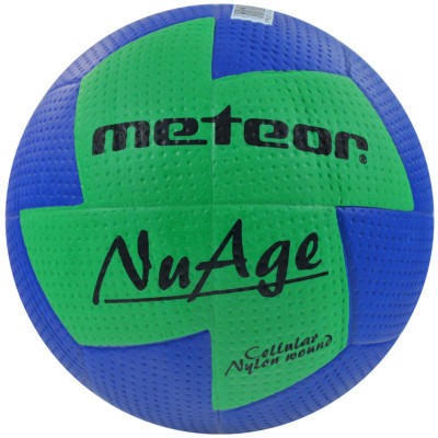 Piłka ręczna Meteor NU Age JUNIOR 1 niebiesko-zielona 04064